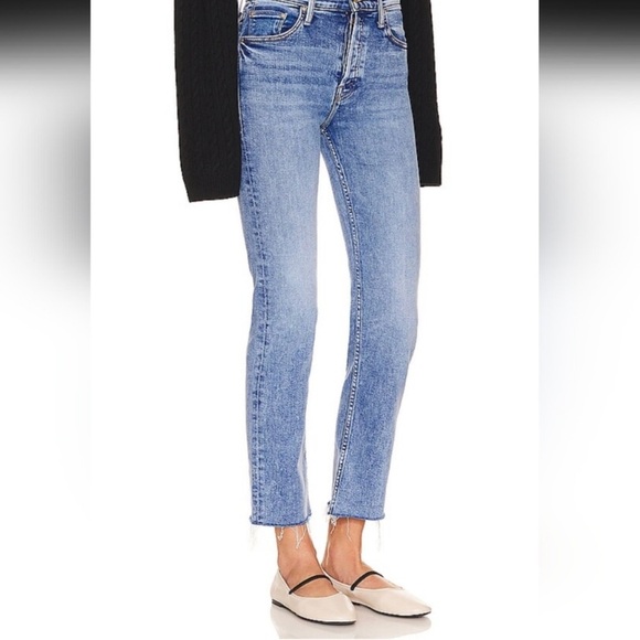 MOTHER Blue Ankle & Cropped Jeans - Picture 14 of 16